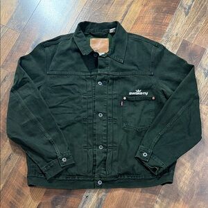 Awake NY x Levi’s Overdye Type I Trucker Jacket - Forest Green - FW24 - Large